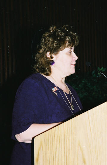 Mary Jane Johnson Speaking at Convention Officers' Luncheon Photograph 1, July 4-8, 2002 (image)