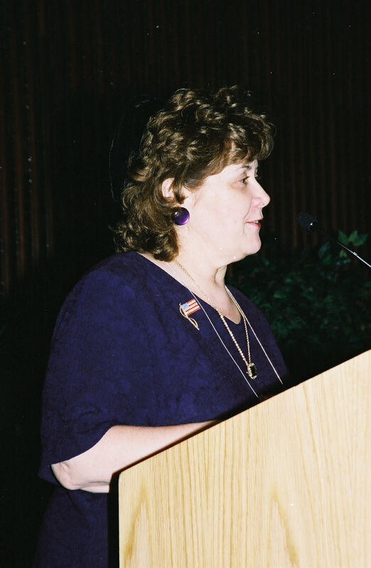 Mary Jane Johnson Speaking at Convention Officers' Luncheon Photograph 1, July 4-8, 2002 (Image)