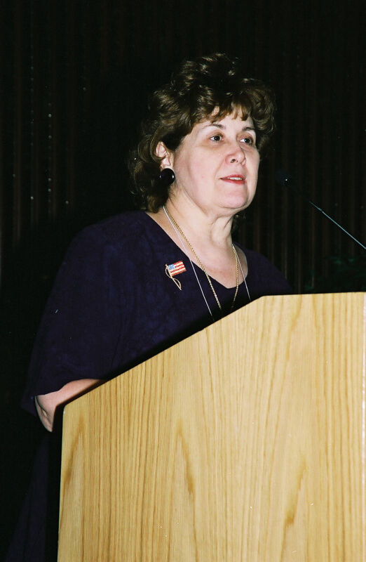 Mary Jane Johnson Speaking at Convention Officers' Luncheon Photograph 3, July 4-8, 2002 (Image)