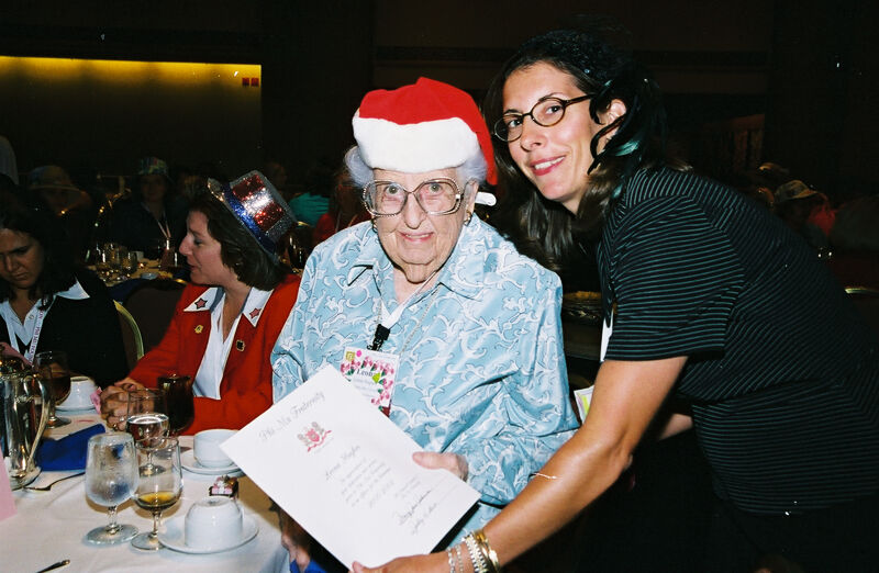 Leona Hughes and Gayle Price at Convention Officers' Luncheon Photograph, July 4-8, 2002 (Image)
