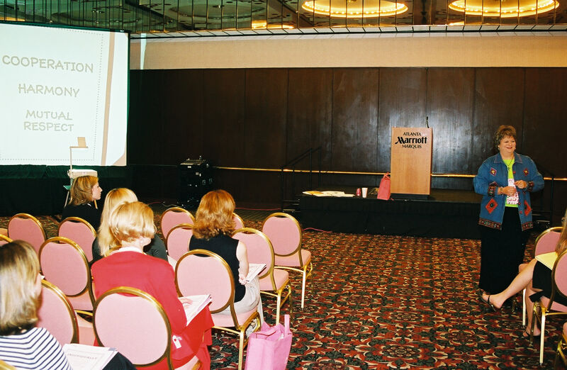 Kathy Williams Leading Convention Workshop Photograph 2, July 4-8, 2002 (Image)