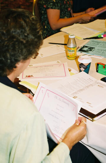 Unidentified Phi Mu During Convention Discussion Group Photograph 1, July 4-8, 2002 (image)