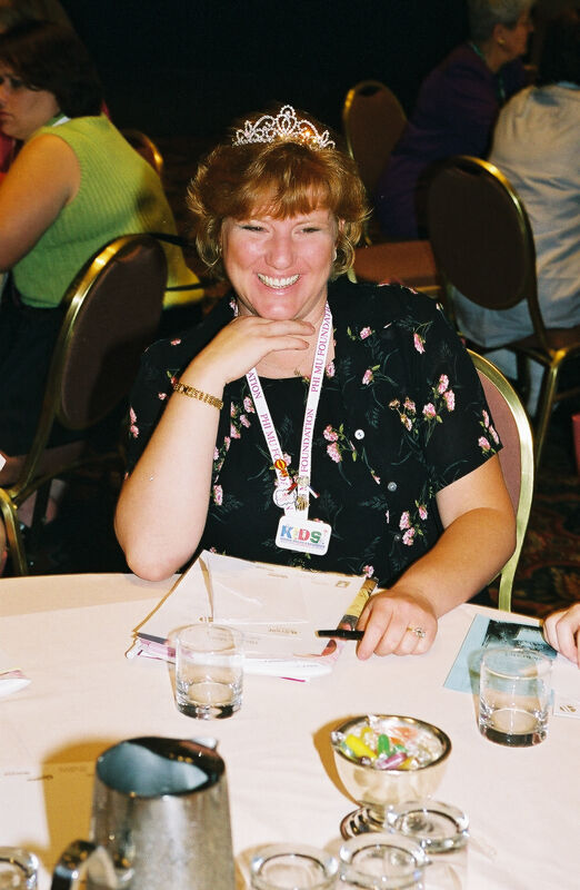 Molly Sanders at Convention Discussion Group Photograph, July 4-8, 2002 (Image)