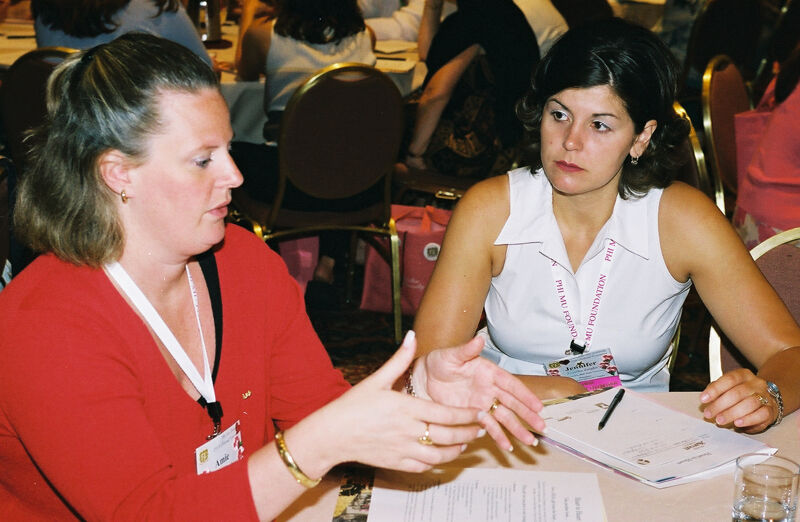 Two Phi Mus in Convention Discussion Group Photograph 9, July 4-8, 2002 (Image)