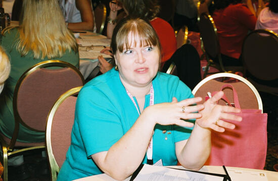 Unidentified Phi Mu During Convention Discussion Group Photograph 2, July 4-8, 2002 (image)