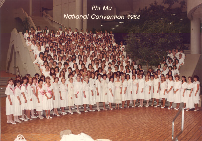 Phi Mu National Convention Group Photograph, June 30-July 5, 1984 (Image)