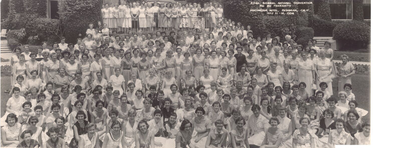 Phi Mu National Convention Group Photograph, July 11-16, 1954 (Image)