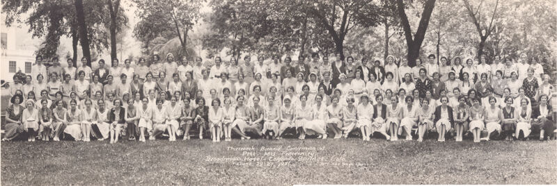 Phi Mu National Convention Group Photograph, June 22-27, 1931 (Image)