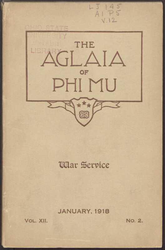 Vol. XII The Aglaia of Phi Mu Image