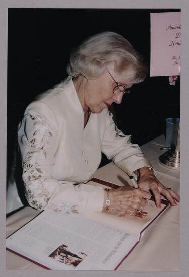 Annadell Lamb Signing Book at Convention Photograph, July 4-8, 2002 (image)