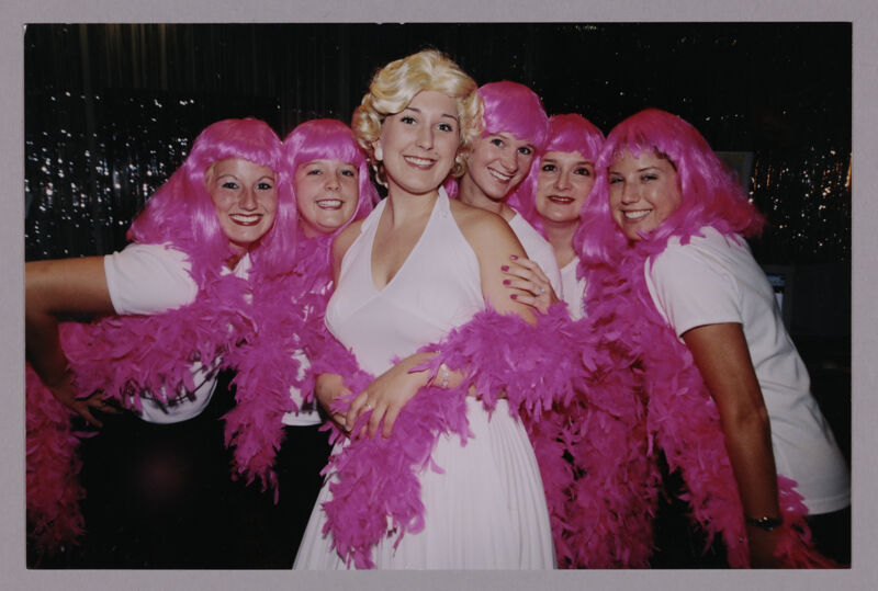 c. 2002-2004 Phi Mus in Pink Wigs at Convention Photograph 1 Image