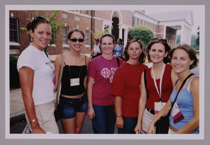 Group of Six at Wesleyan College During Convention Photograph 1, July 4-8, 2002 (Image)