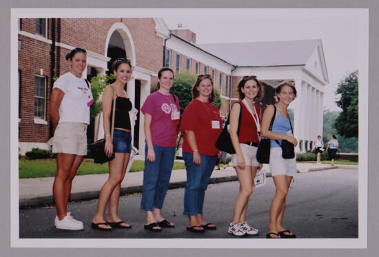 Group of Six at Wesleyan College During Convention Photograph 2, July 4-8, 2002 (image)