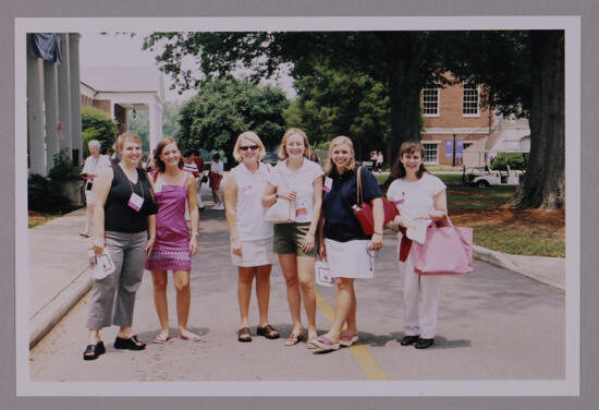 Group of Six at Wesleyan College During Convention Photograph 3, July 4-8, 2002 (image)