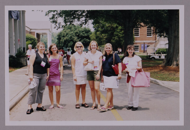 Group of Six at Wesleyan College During Convention Photograph 3, July 4-8, 2002 (Image)