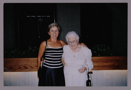 Linda Lindgren and Leona Hughes at Convention Photograph, July 4-8, 2002 (image)