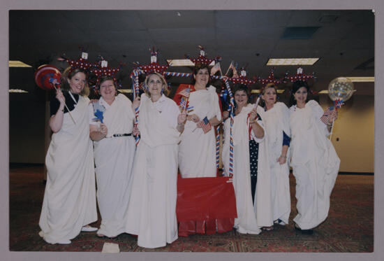 National Council in Patriotic Costumes at Convention Photograph 1, July 4, 2002 (image)