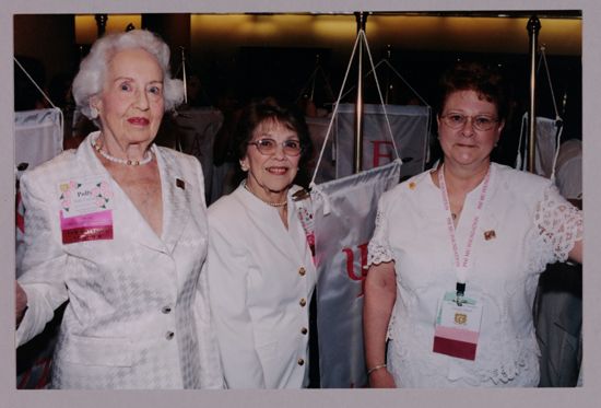 Cowherd, Henson, and Litter With Convention Banners Photograph, July 4-8, 2002 (image)