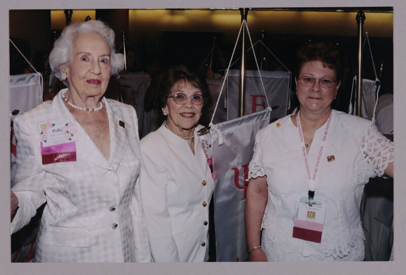 Cowherd, Henson, and Litter With Convention Banners Photograph, July 4-8, 2002 (Image)