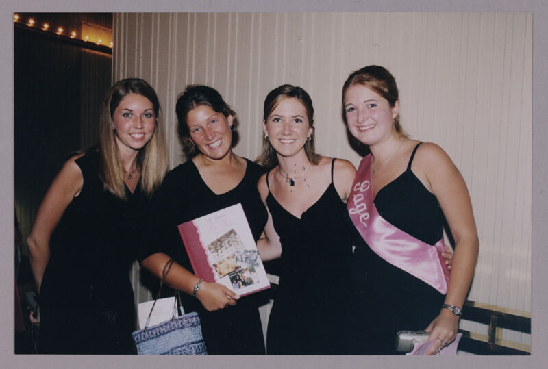 Four Phi Mus With History Book at Convention Photograph 2, July 4-8, 2002 (Image)