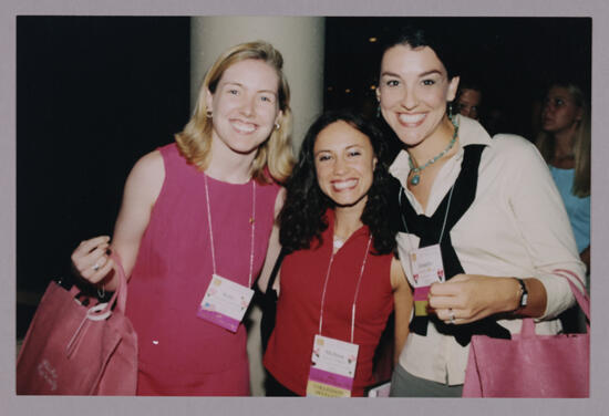 Kate, Melissa, and Jennifer at Convention Photograph, July 4-8, 2002 (image)