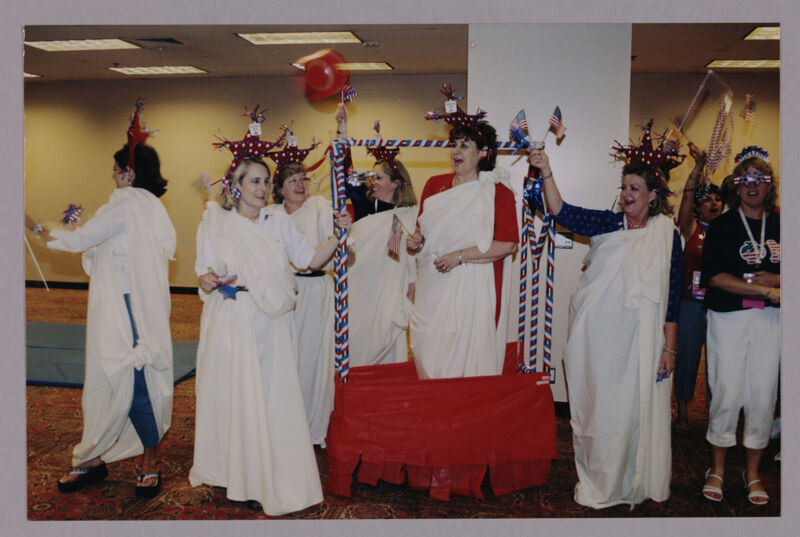 National Council in Patriotic Costumes at Convention Photograph 2, July 4, 2002 (Image)