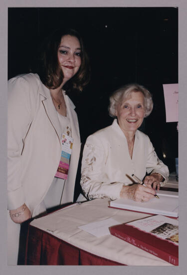 Annadell Lamb Signing Book for Lori Patterson at Convention Photograph, July 4-8, 2002 (image)