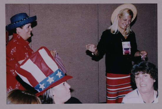 Diane Eggert and Kris Bridges at Convention Officers' Luncheon Photograph 1, July 4-8, 2002 (image)