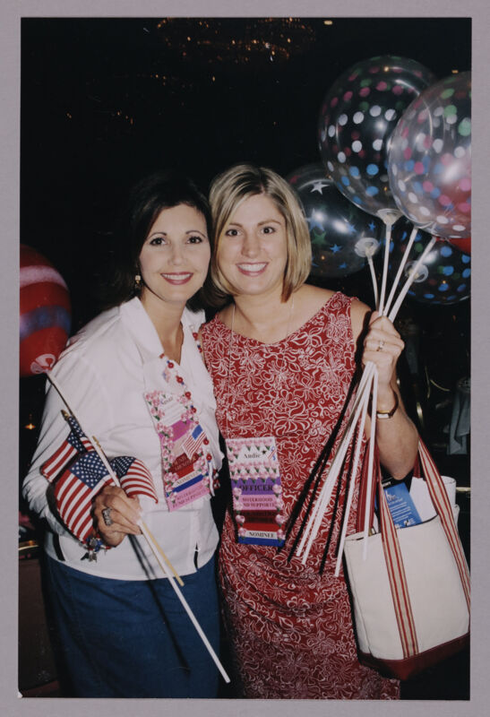 Susan Kendricks and Andie Kash at Convention Photograph 1, July 4-8, 2002 (Image)