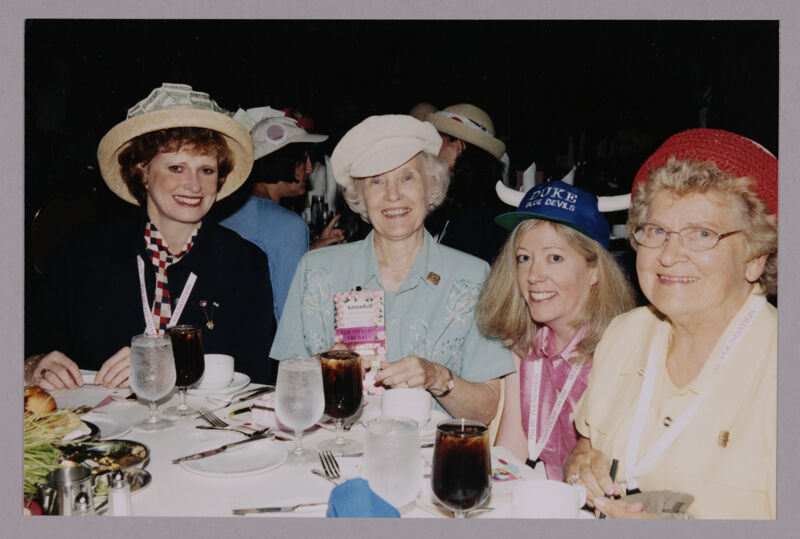Garland, Lamb, Lowden, and Unidentified at Convention Officers' Luncheon Photograph, July 4-8, 2002 (Image)