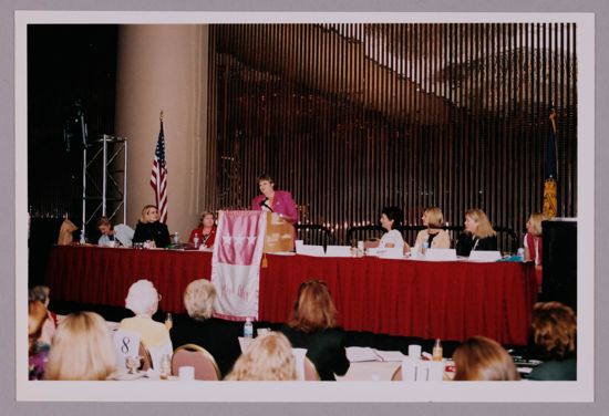 Kathy Williams Speaking at Convention Photograph, July 4-8, 2002 (image)