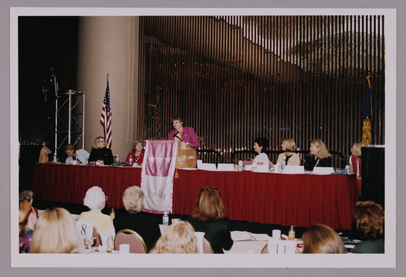 Kathy Williams Speaking at Convention Photograph, July 4-8, 2002 (Image)