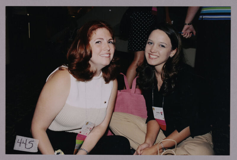April Green and Ashlie Howell at Convention Photograph, July 4-8, 2002 (Image)