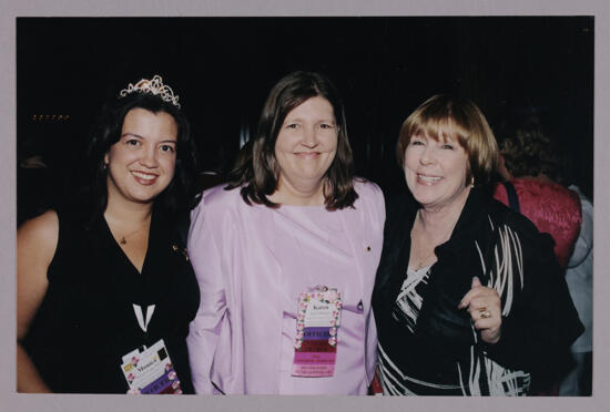 Amor, Belanger, and Manson at Convention Photograph, July 4-8, 2002 (image)