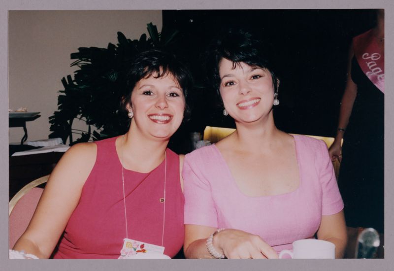 Two Phi Mus in Pink at Convention Photograph, July 4-8, 2002 (Image)