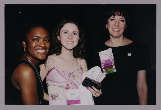 Unidentified, Patterson, and Helmke at Convention Photograph, July 4-8, 2002 (image)