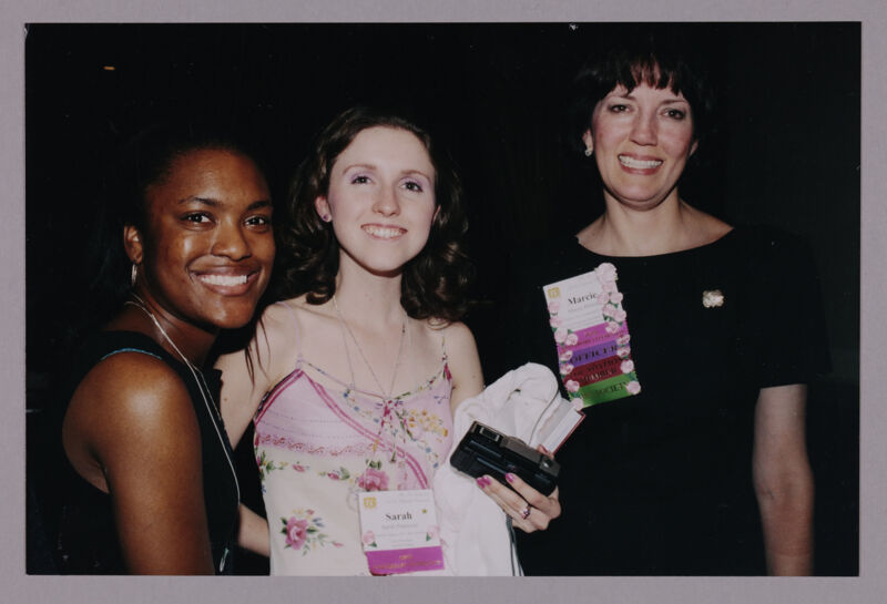 Unidentified, Patterson, and Helmke at Convention Photograph, July 4-8, 2002 (Image)
