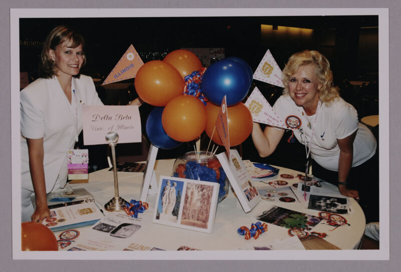 Delta Beta Chapter Reunion Table at Convention Photograph, July 4-8, 2002 (Image)
