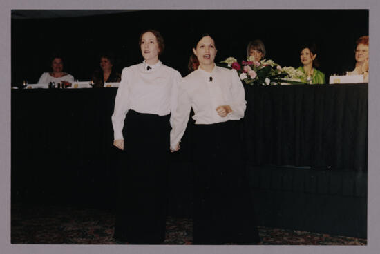 Two Phi Mus in Black and White at Carnation Banquet Photograph, July 4-8, 2002 (image)