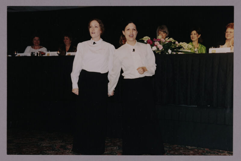 Two Phi Mus in Black and White at Carnation Banquet Photograph, July 4-8, 2002 (Image)