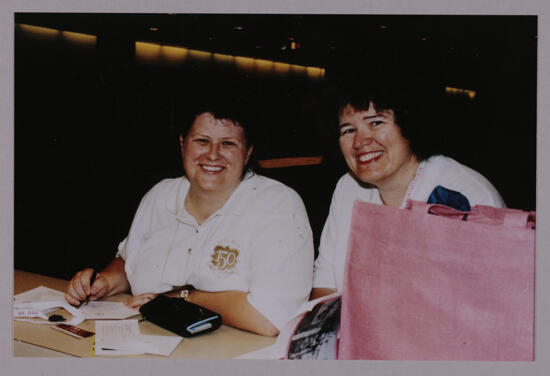 Two Convention Workers Photograph, July 4-8, 2002 (image)