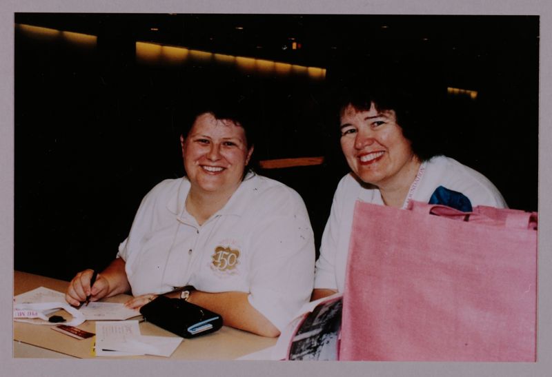 Two Convention Workers Photograph, July 4-8, 2002 (Image)