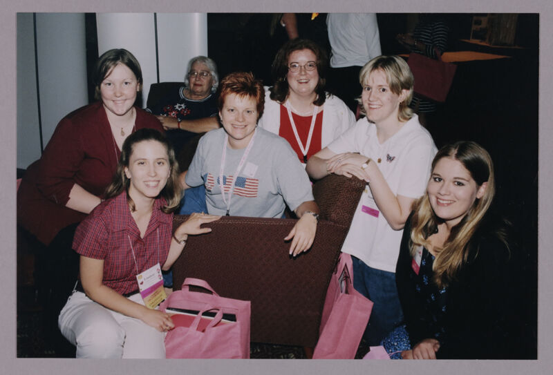 Donna Reed and Six Phi Mus at Convention Photograph 1, July 4-8, 2002 (Image)