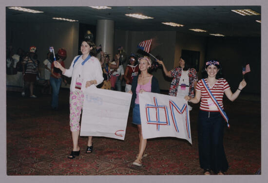 Phi Mus in Patriotic Parade at Convention Photograph 2, July 4, 2002 (image)