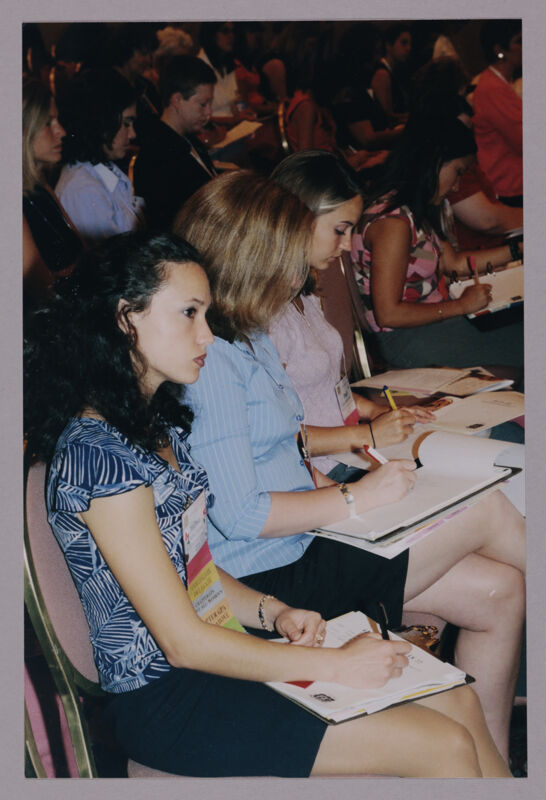 July 4-8 Delegates Taking Notes in Convention Session Photograph Image