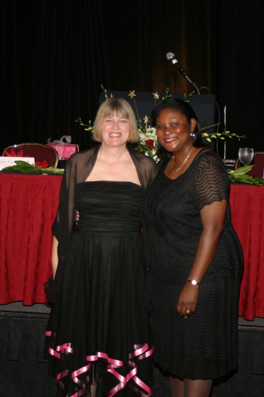 Two Unidentified Phi Mus at Convention Carnation Banquet Photograph 4, July 11, 2004 (Image)