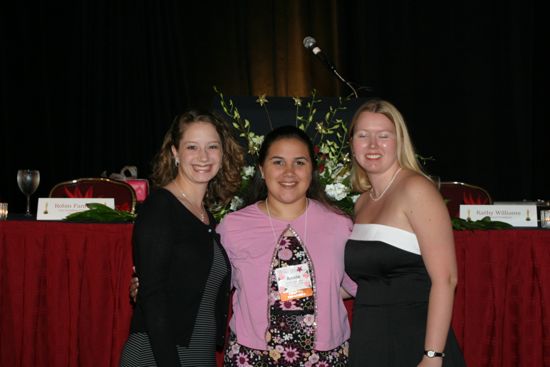 Three Unidentified Phi Mus at Convention Carnation Banquet Photograph 2, July 11, 2004 (image)