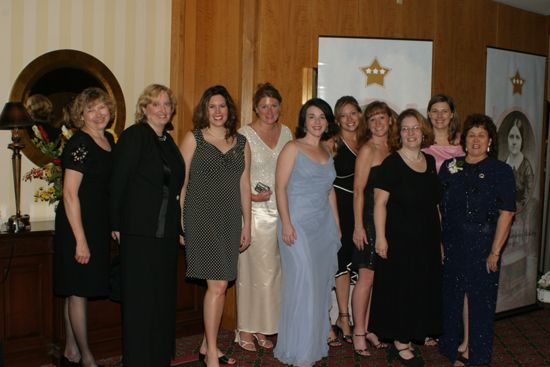 Group of 10 at Convention Carnation Banquet Photograph, July 11, 2004 (image)