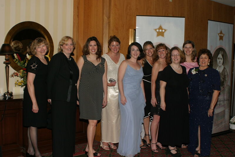 July 11 Group of 10 at Convention Carnation Banquet Photograph Image