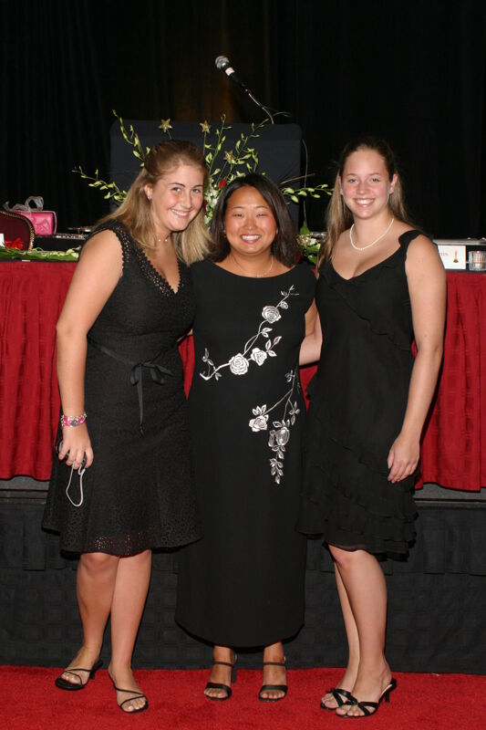 Three Unidentified Phi Mus at Convention Carnation Banquet Photograph 4, July 11, 2004 (Image)